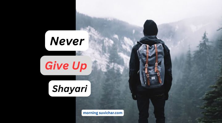 Never Give up shayari in hindi