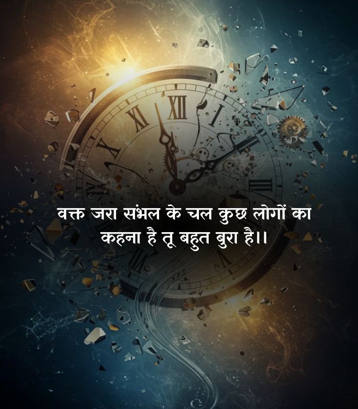 shayari on time in hindi