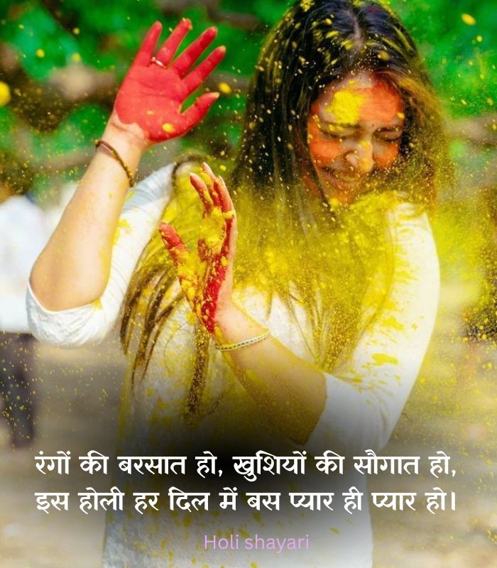 Holi shayari in hindi,