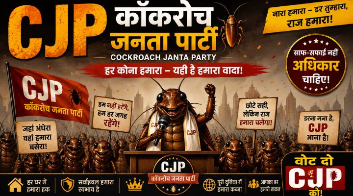 Cockroach janta party slogans in hindi